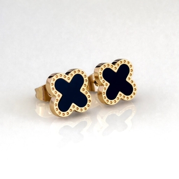 Kolczyki stal chirurgiczna krzyżyki okrągłe 316L